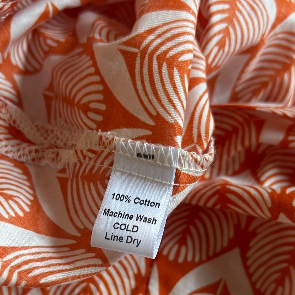 Lesley Evers Danish Flower Cotton Tunic Dress Size M ~ Pristine — image 7 of 7